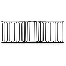 (Matt Black, 197cm - 206cm) Safetots Curved Top Safety Gate