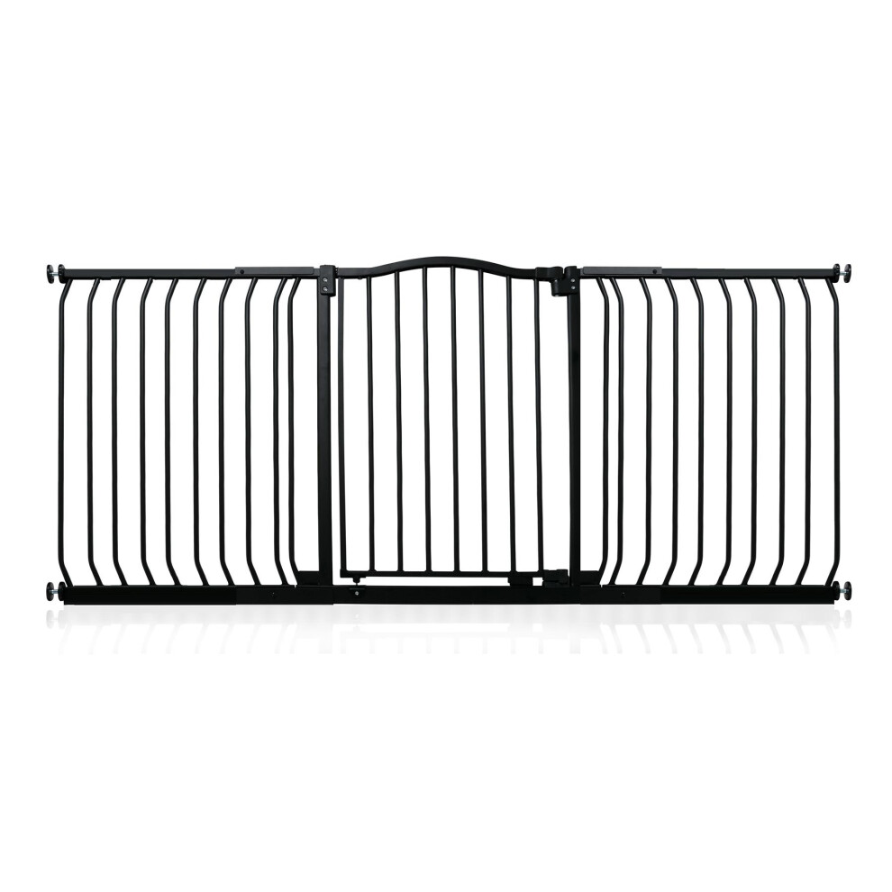 (Matt 179Cm - 188Cm) Curved Top Safety Gate Black Safetots