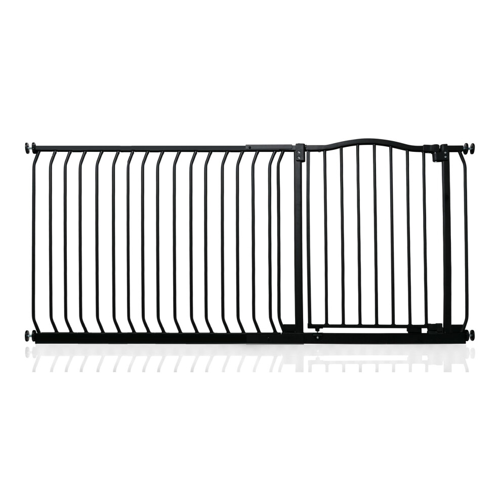 (Matt 171Cm - 180Cm) Curved Top Safety Gate Black Safetots