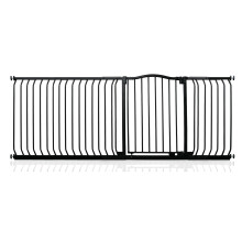 (Negro mate, 207cm - 216cm) Safetots Barrera de Tope Curvo para Bebés