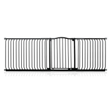 (Matt Black, 234cm - 243cm) Safetots Curved Top Safety Gate