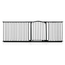 (Matt Black, 225cm - 234cm) Safetots Curved Top Safety Gate