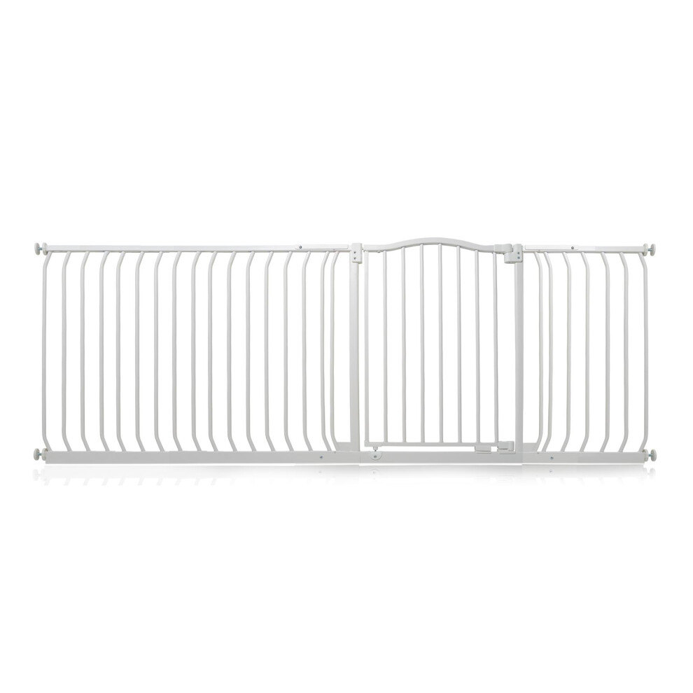 (Matt 207Cm - 216Cm) Curved Top Safety Gate White Safetots