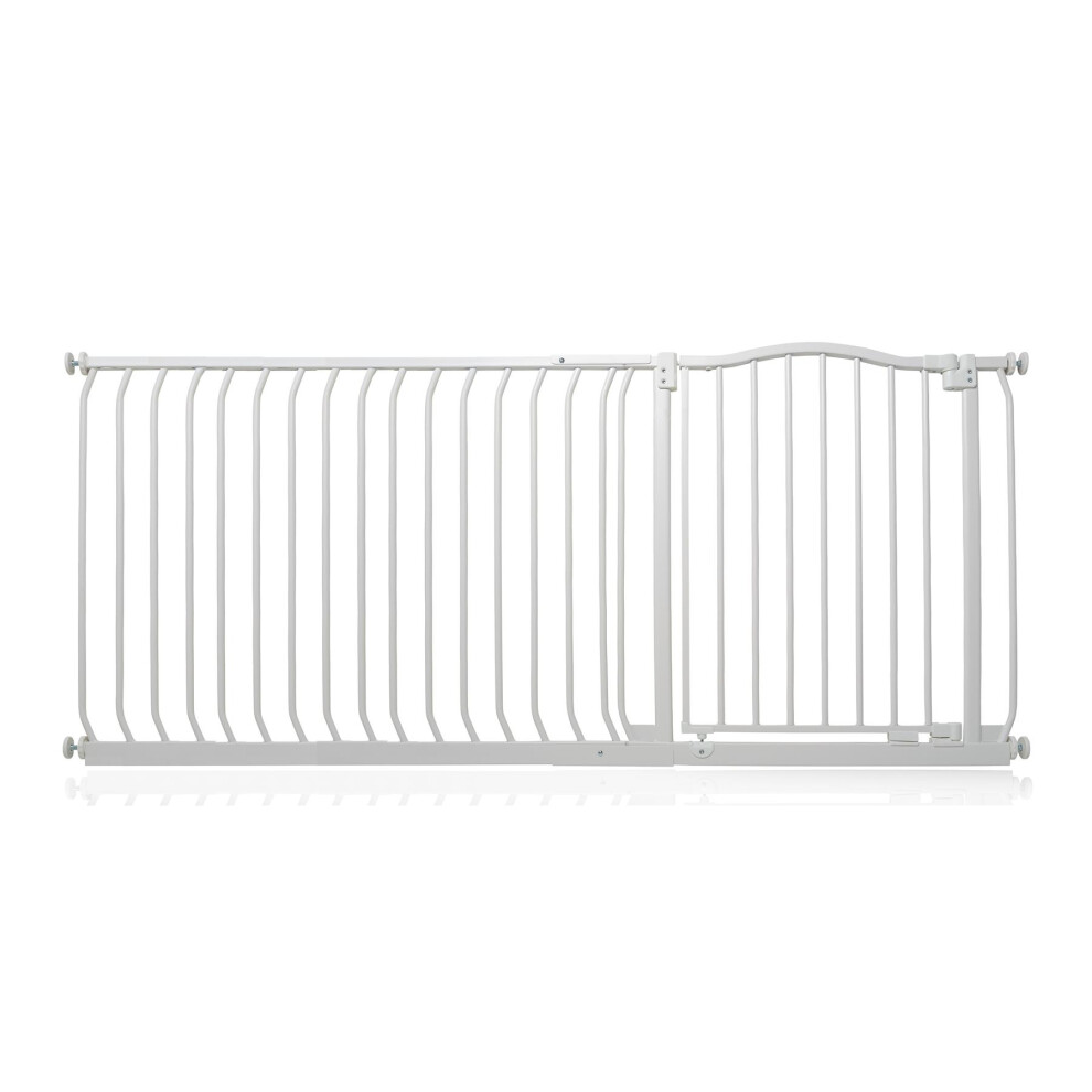 (Matt 171Cm - 180Cm) Curved Top Safety Gate White Safetots