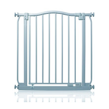 (Matt Grey, 71cm - 80cm) Safetots Curved Top Safety Gate