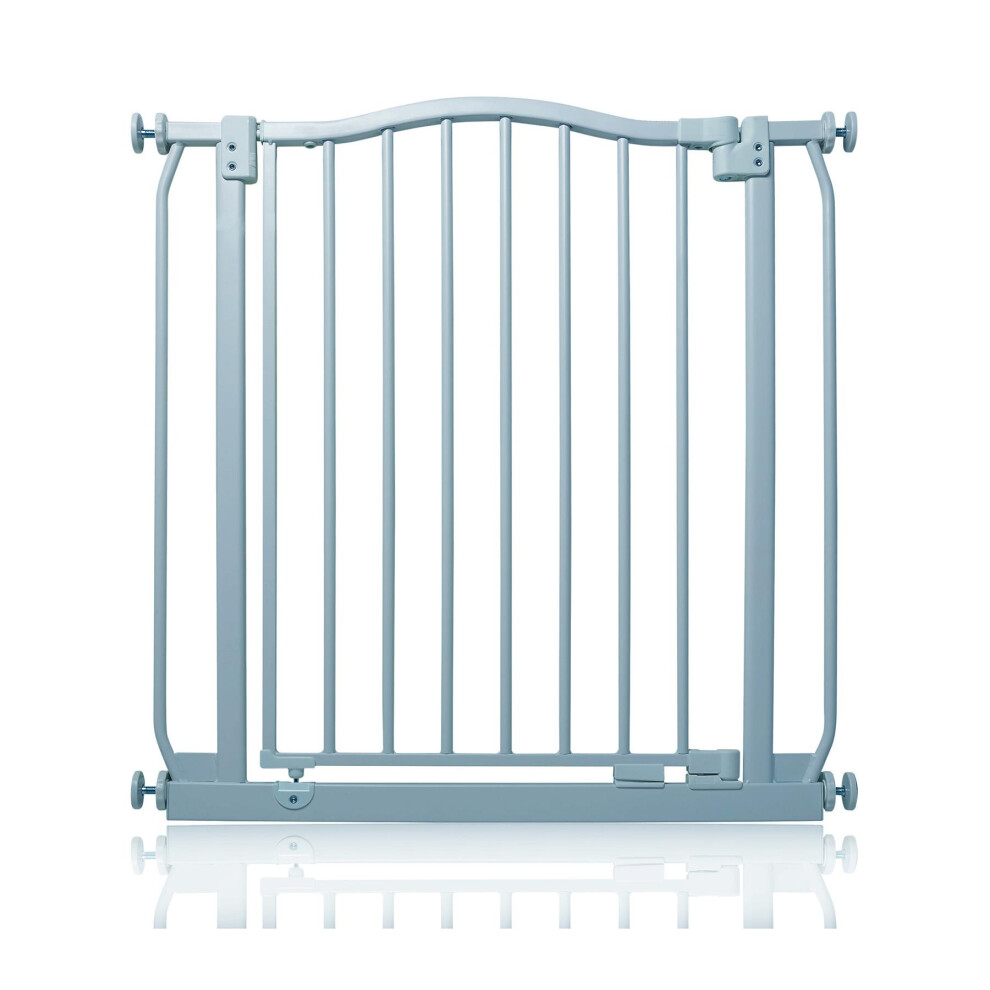 (Matt 71Cm - 80Cm) Curved Top Safety Gate Grey Safetots