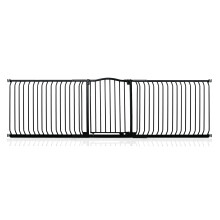 (Matt Black, 271cm - 280cm) Safetots Curved Top Safety Gate