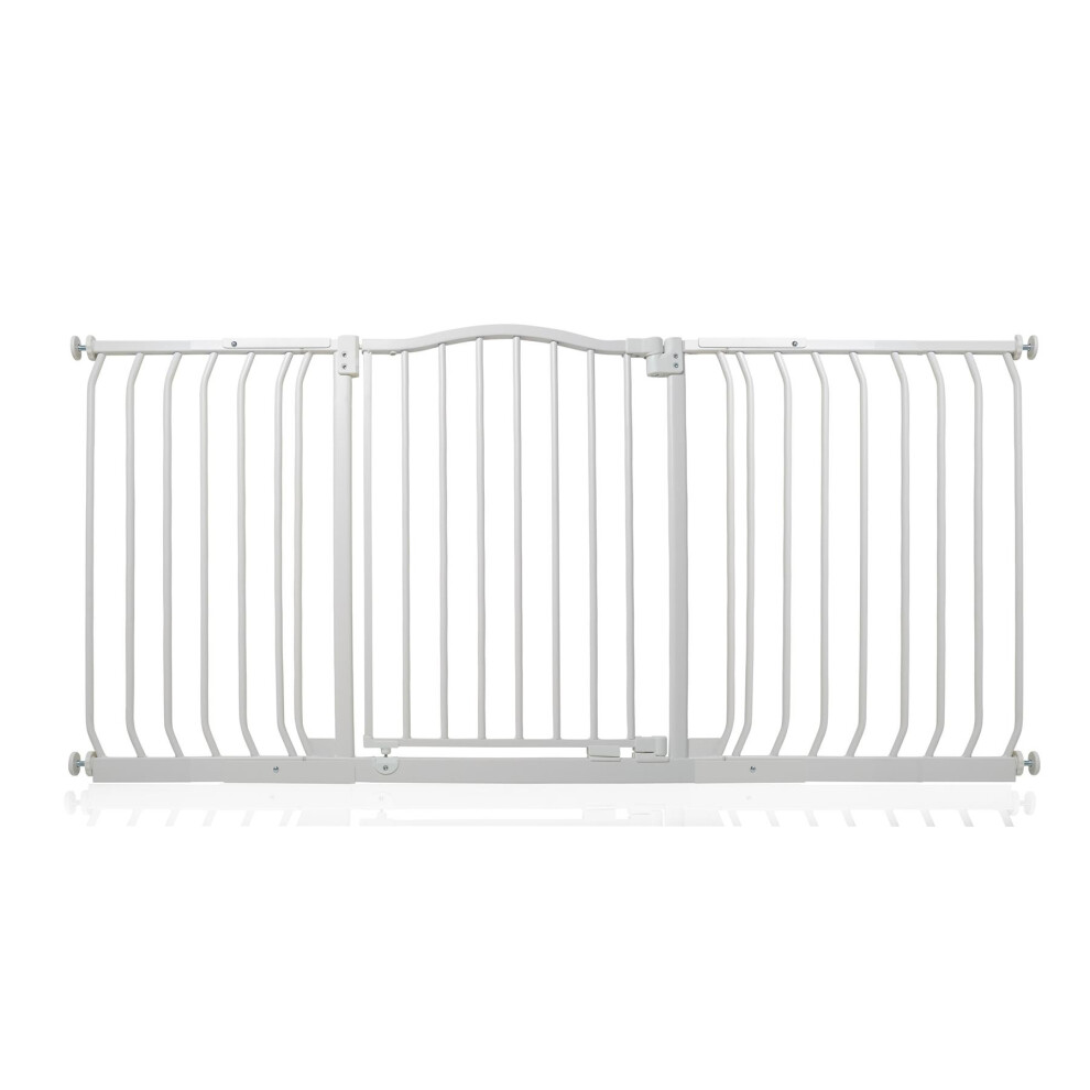 (Matt White, 152cm - 161cm) Safetots Curved Top Safety Gate