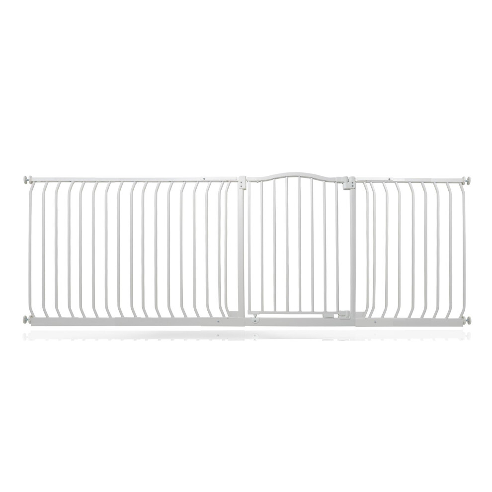 (Matt White, 216cm - 225cm) Safetots Curved Top Safety Gate-image-OPC-PH2NZBJ-NEW