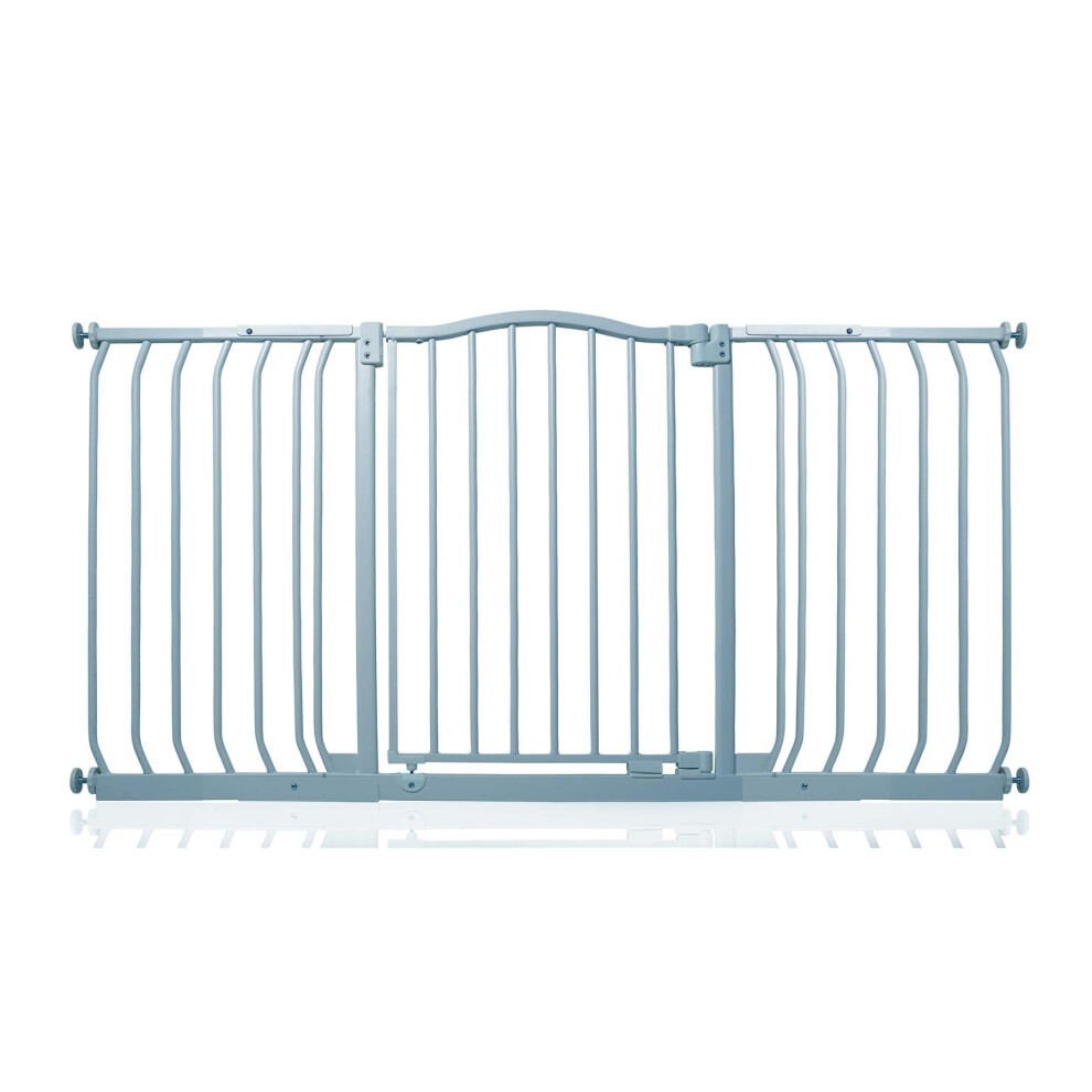 (Matt 143Cm - 152Cm) Curved Top Safety Gate Grey Safetots