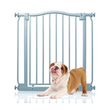 (Gris, 71cm - 80cm) Bettacare Barrera de Tope Curvo para Perros