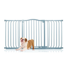 (Gris, 143cm - 152cm) Bettacare Barrera de Tope Curvo para Perros