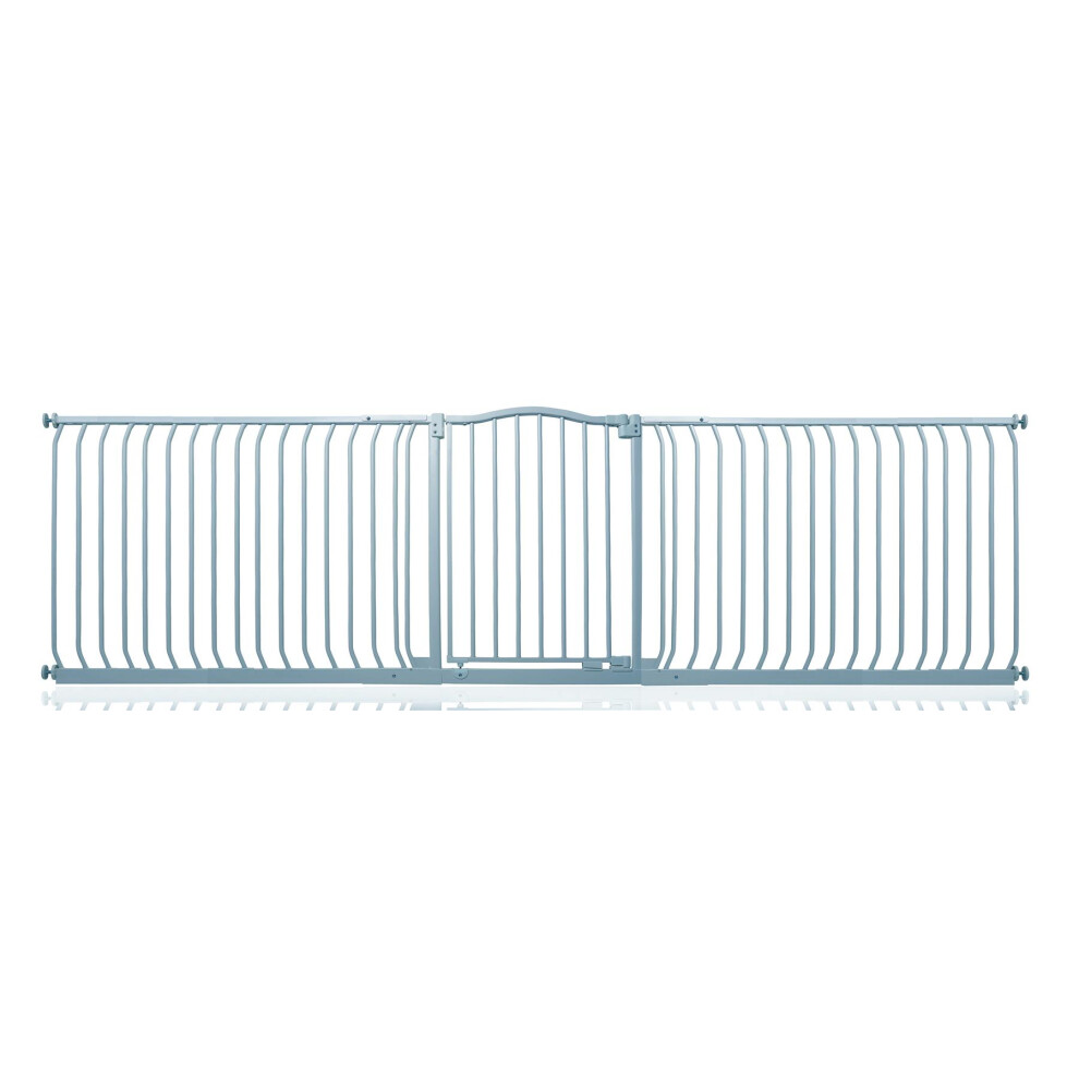 (Matt 271Cm - 280Cm) Curved Top Safety Gate Grey Safetots