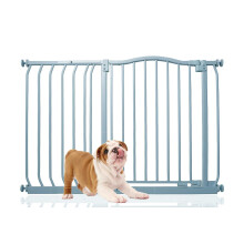 (Gris, 89cm - 98cm) Bettacare Barrera de Tope Curvo para Perros