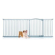 (Gris, 198cm - 207cm) Bettacare Barrera de Tope Curvo para Perros