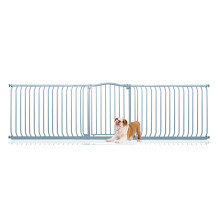 (Gris, 271cm - 280cm) Bettacare Barrera de Tope Curvo para Perros