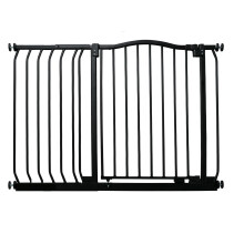 (Negro, 125cm - 134cm) Bettacare Barrera de Tope Curvo para Perros