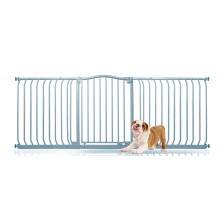 (Gris, 188cm - 197cm) Bettacare Barrera de Tope Curvo para Perros