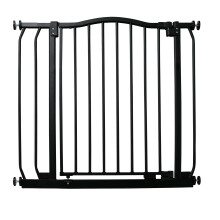 (Negro, 80cm - 89cm) Bettacare Barrera de Tope Curvo para Perros