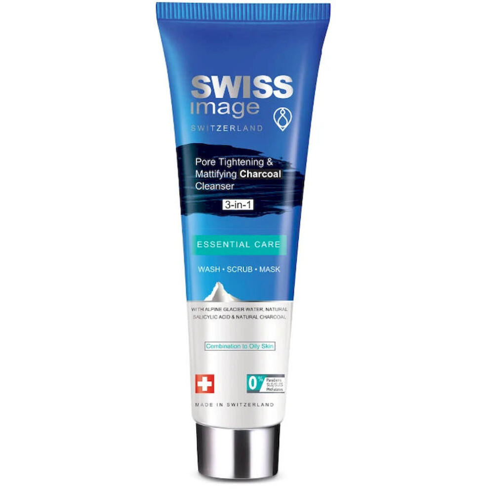 Swiss Image Pore Tightening & Mattifying Charcoal Cleanser 75Ml