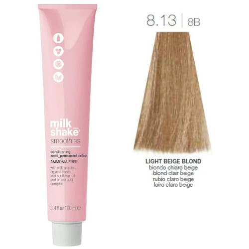 Milk Shake milk_shake Smoothies Conditioning semi_permanent colour 100 ml 8.13/8AG Light Beige Blond 2