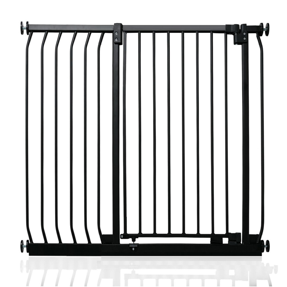 (Matt 98Cm - 107Cm) Extra Tall Elite Safety Gate Black Safetots