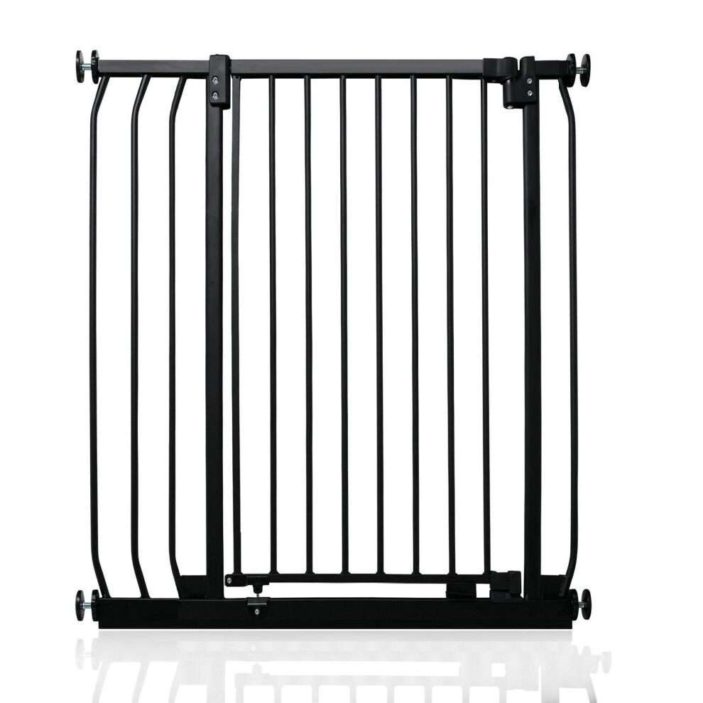 Safetots (Matt Black, 80Cm - 89Cm) Extra Tall Elite Safety Gate