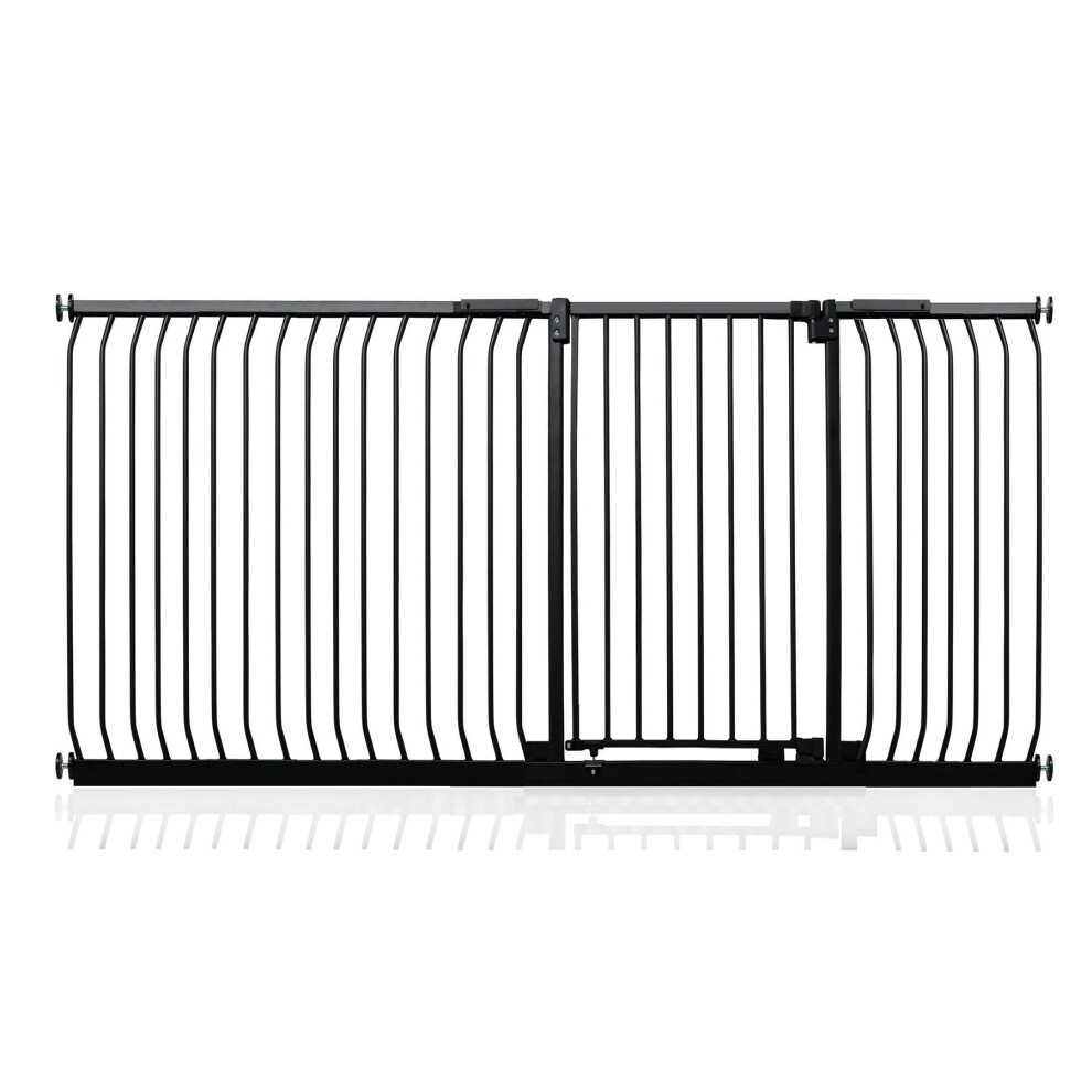 (Matt 207Cm - 216Cm) Extra Tall Elite Safety Gate Black Safetots