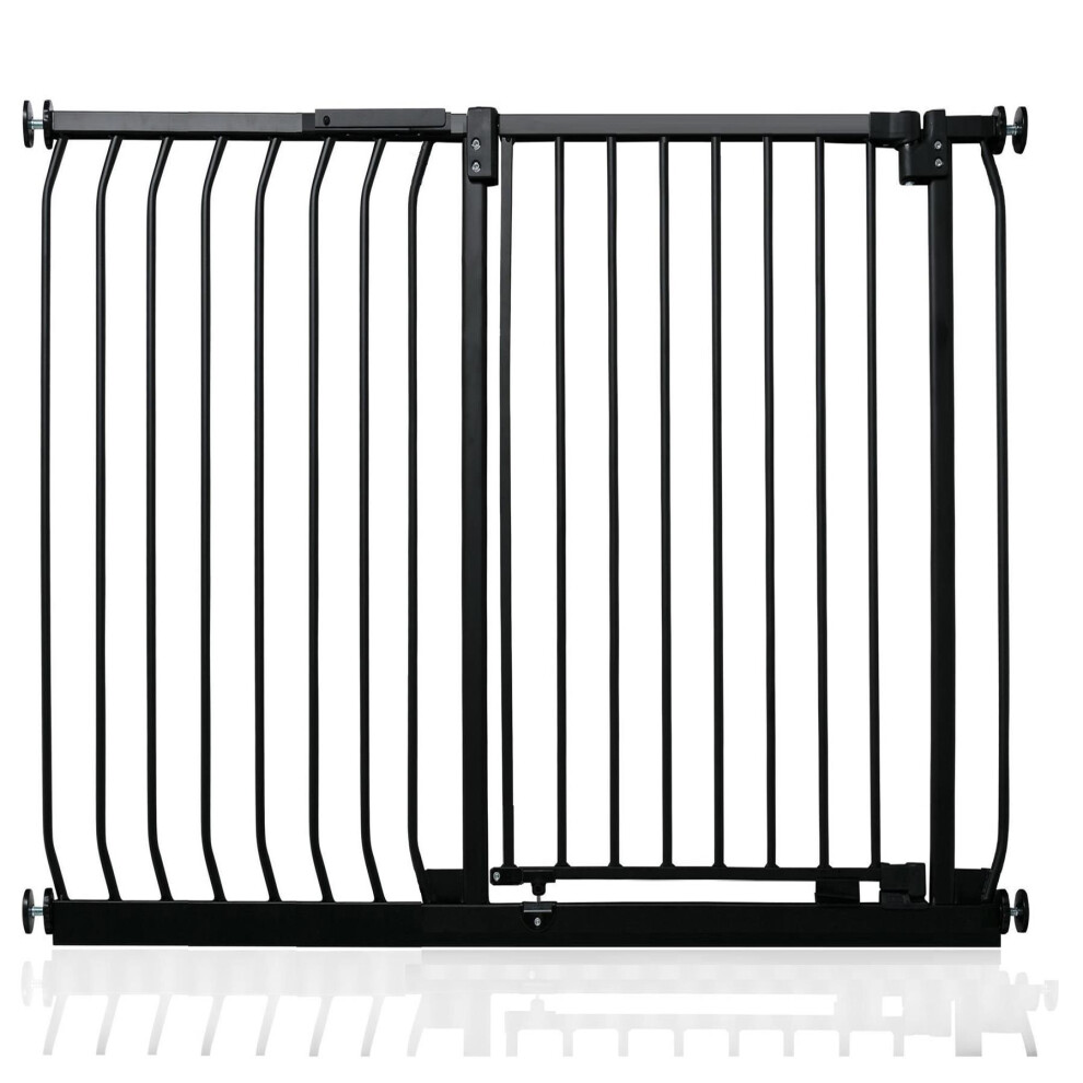 Safetots (Matt 107Cm - 116Cm) Extra Tall Elite Safety Gate Black