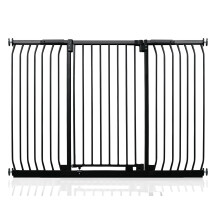 (Negro mate, 161cm - 170cm) Safetots Barrera Extra Alta Elite de Seguridad para Bebés