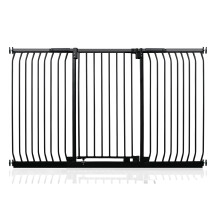 (Negro mate, 197cm - 206cm) Safetots Barrera Extra Alta Elite de Seguridad para Bebés