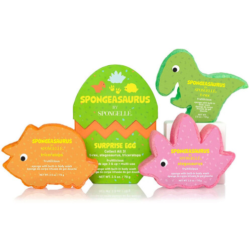 Spongelle Sponge Animals Spongeasaurus Collection Triceratops 1pc