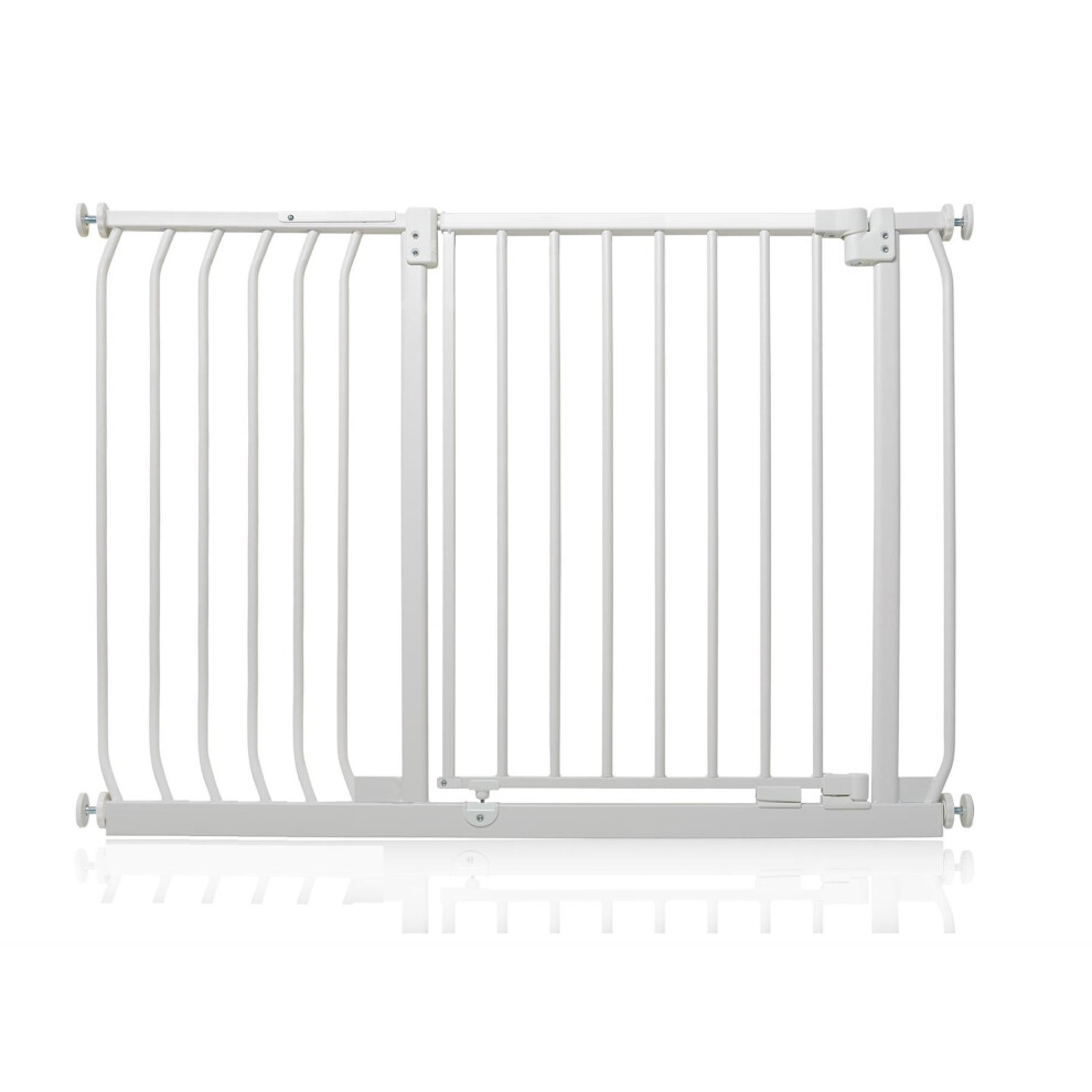 (Matt 107Cm - 116Cm) Elite Pressure Safety Gate White Safetots