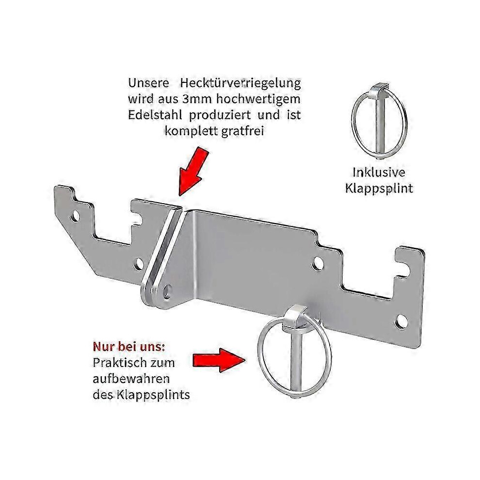 Rear Door Lock H1 H2 Protection for Ducato for Jumper Relay Boxer X250 X290 Roof Camper