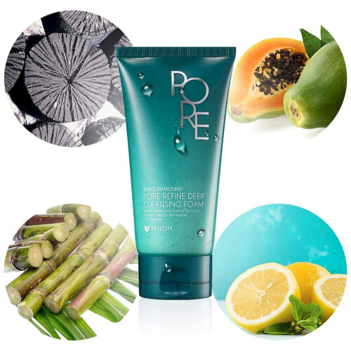 Mizon, Pore Refine Deep Cleansing Foam, 4.05 fl oz (120 ml) 1