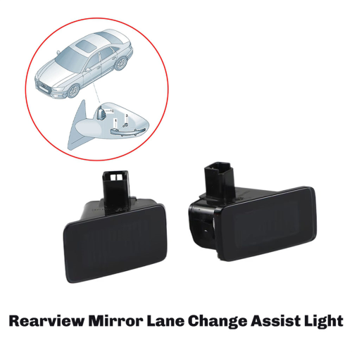 Espelho retrovisor com assistente de mudança de faixa e luz de ponto cego para Audi 1