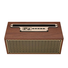FM/AM Vintage Wood Grain Bluetooth Speaker Wireless Subwoofer