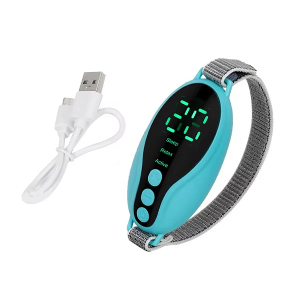 Green Handheld Sleep Instrument Pulse Decompression Sleep Aid