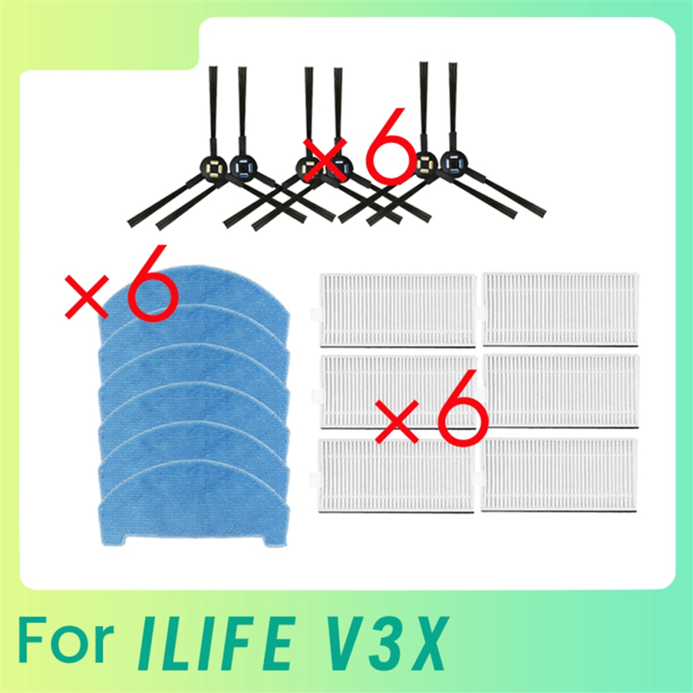 18 Pezzi Di Filtro Per Spazzola Laterale Per Robot Aspirapolvere Ilife V3X-image