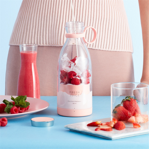Presse-agrumes électrique portable sans fil, rose 2