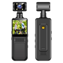 ZC-M12 4K Pocket Action Camera - 1.54-inch LCD, 8h Battery, WiFi, Back-Clip Body Cam, No Memory Card