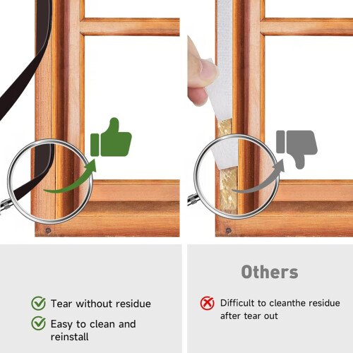 Window Screen Adjustable Magnetic Window Screen Replacement 1