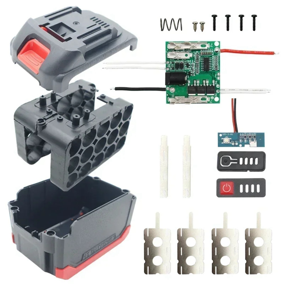 15-Slot 18650 Li-Ion Pcb Case For Makita-Compatible Batteries 4852911547336