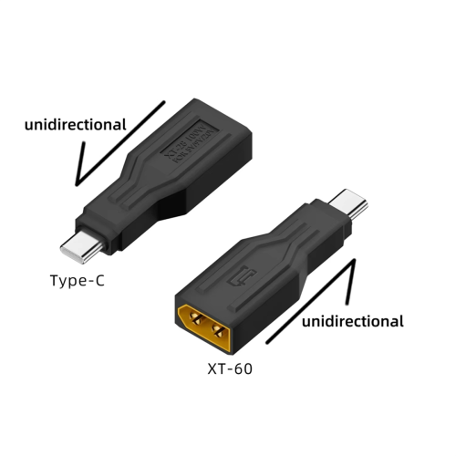 Φόρτιση από αρσενικό XT60 σε αρσενικό Type-C 100W 20V 1