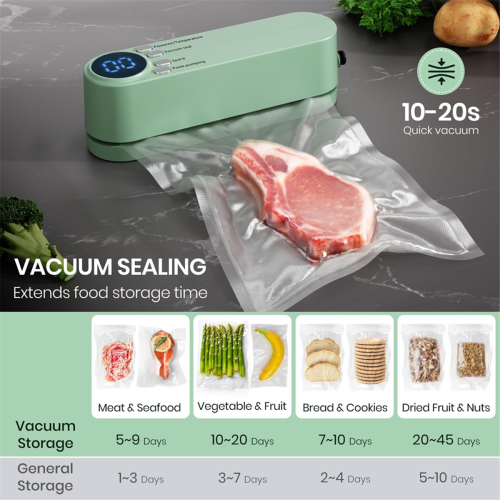 Mini scelleuse sous vide pour aliments, verte 1