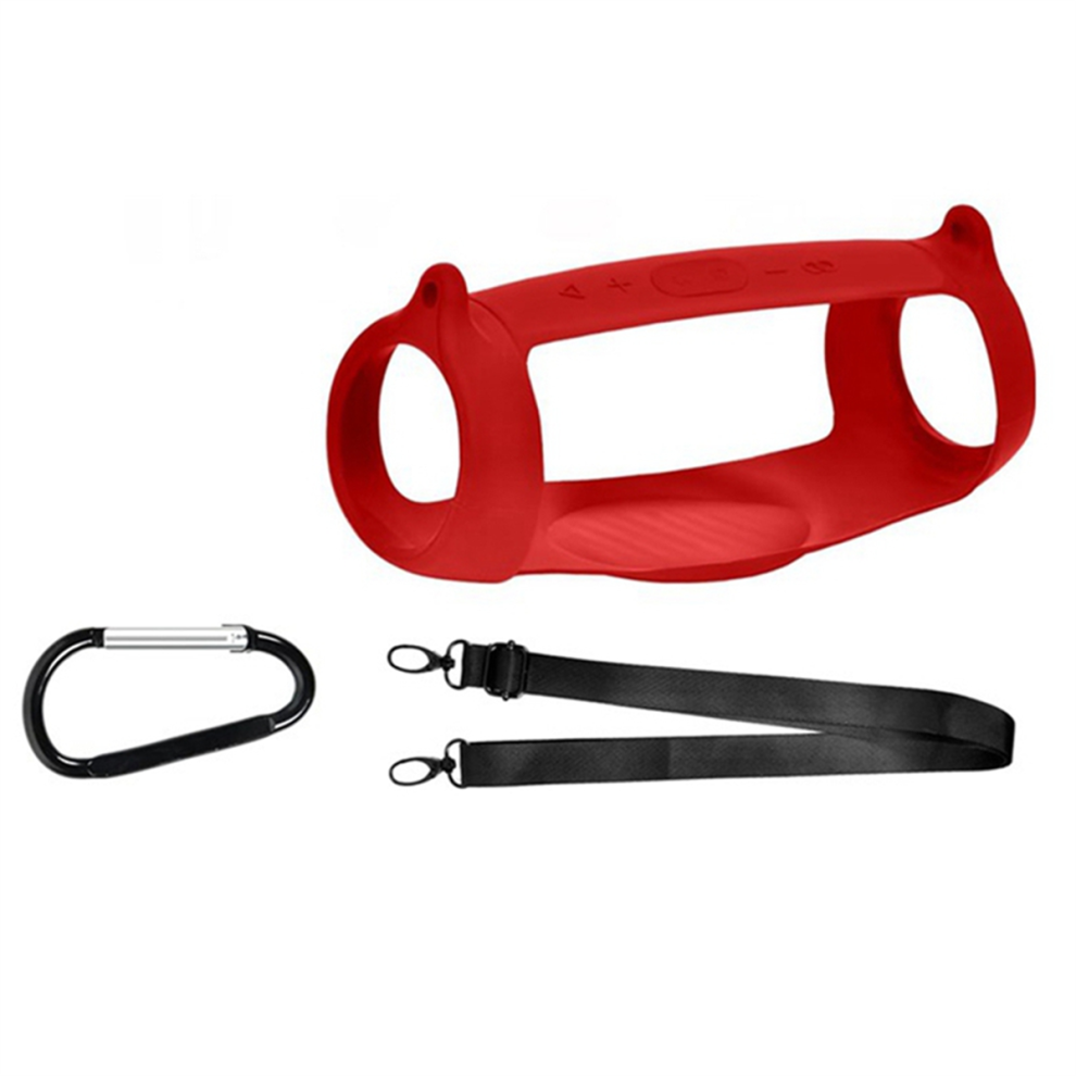 Funda Protectora Para Jbl Charge 5 Con Correa Para El Hombro, Color Rojo-image