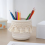 Hand-woven Cotton Cord Woven Storage Basket Desktop Storage Khaki 5