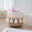 Hand-woven Cotton Cord Woven Storage Basket Desktop Storage Khaki 3