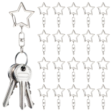 50Pc Star Shaped Keychain Clip for Jewelry Making