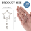 50Pc Star Shaped Keychain Clip for Jewelry Making 3